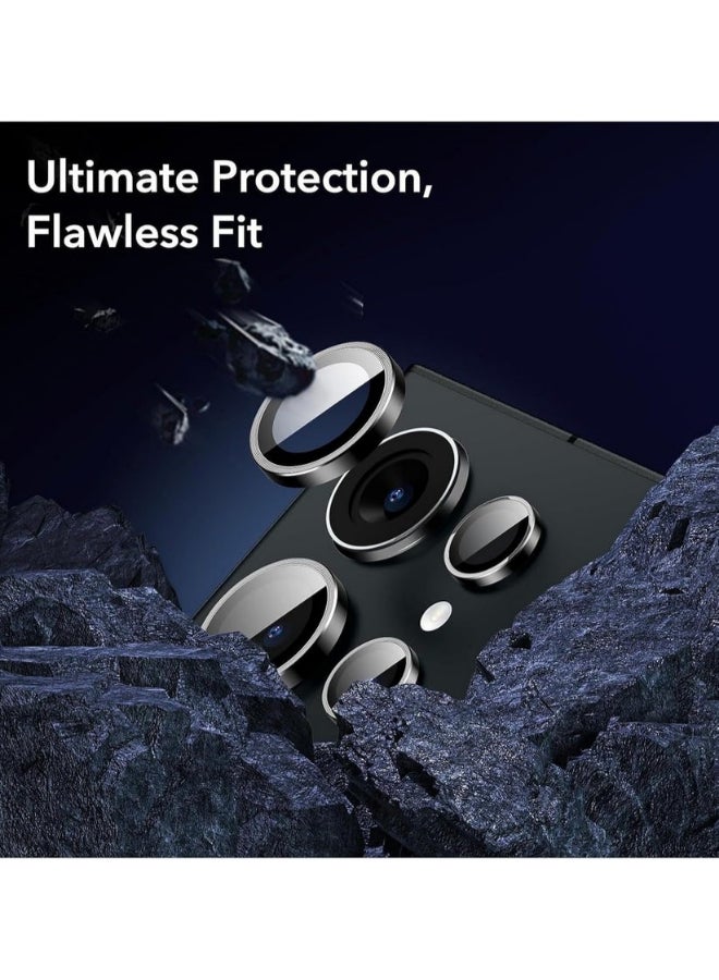 بروتيكت واقي عدسة Xzoom من PROTECT لهاتف سامسونج Galaxy S25 Ultra | زجاج سافير، إطار معدني، شفافية عالية، فضي – الموديل: XSMS25USLV - Image 2