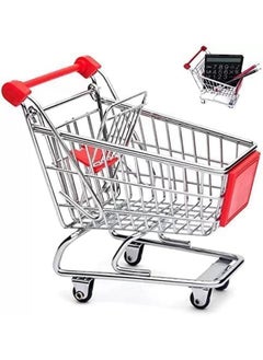 Mishrit Mishrit Mini Supermarket Shopping Cart Trolley Mini Cart Baby Toy Trolley, Wonderful Gift and Toy for Children, Wonderful Gift and Toy for Children, Multi Color  - Image 2