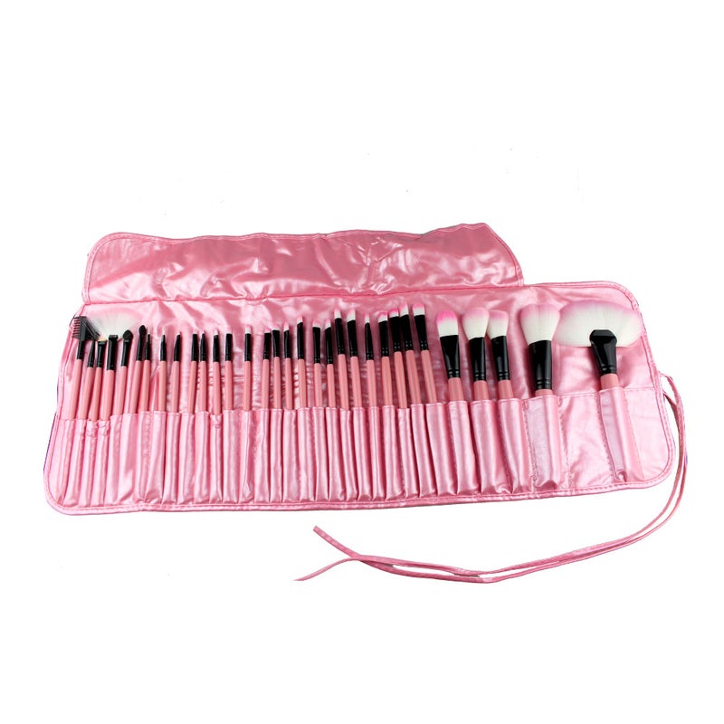 32pcs Portable Face Foundation Powder Eyeshadow Blusher Lip Make Up Beauty Brush Set Kit - Image 1