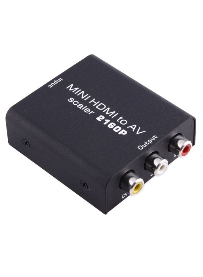 Mini HDMI to AV / CVBS Composite Video Signal Converter(Black) - Image 1