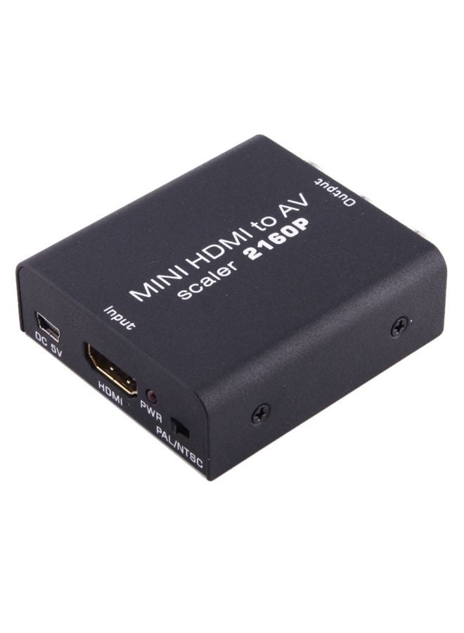 Mini HDMI to AV / CVBS Composite Video Signal Converter(Black) - Image 2
