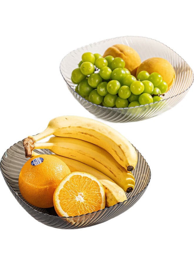 Caizhi Fruit Plate For Home Living Room, Candy Nuts Snacks Dried Fruit Storage Display Plate [Set Of Two] Cz6903 - Image 1