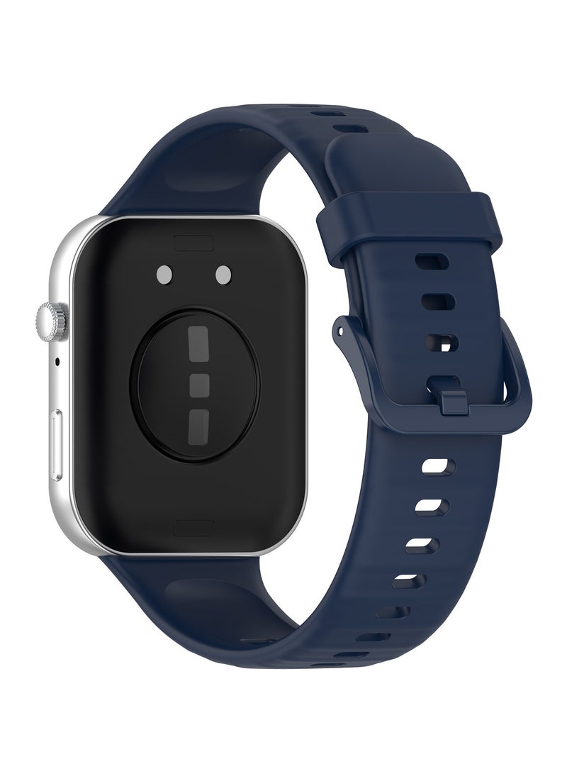 أحزمة متوافقة مع Huawei Fit 4 Pro/Fit 4/Fit 3، شريط سيليكون للرجال والنساء، أزرق - Image 2