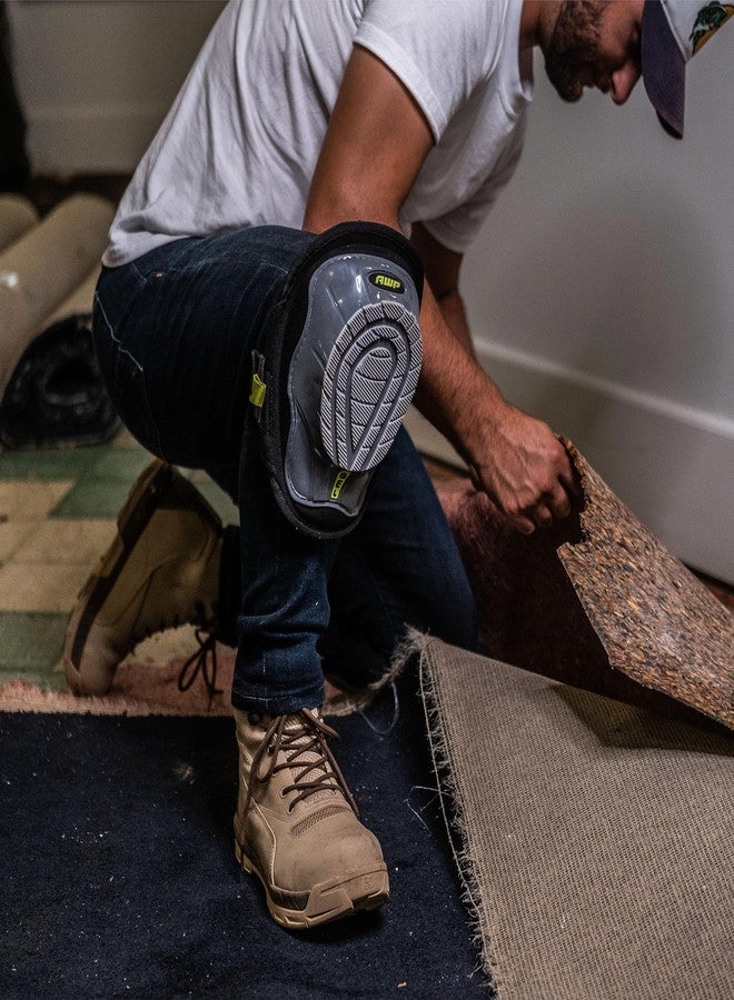 AWP Gel Stabilizer Non-Skid Knee Pads with Dual Layer Padding and Shock Stabilizer Caps for Flooring, Roofing, Decking for All-Day Support & Stability, Men and Women, One Size | L-22380-4 - Image 4
