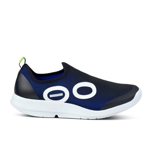 OOFOS OOmg Sport Low Recovery Shoe, White & Navy - Men’s Size 9 - Image 4