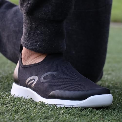 OOFOS OOmg Sport Low Recovery Shoe, White & Navy - Men’s Size 9 - Image 3