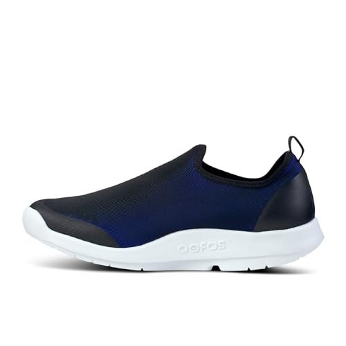 OOFOS OOmg Sport Low Recovery Shoe, White & Navy - Men’s Size 9 - Image 5
