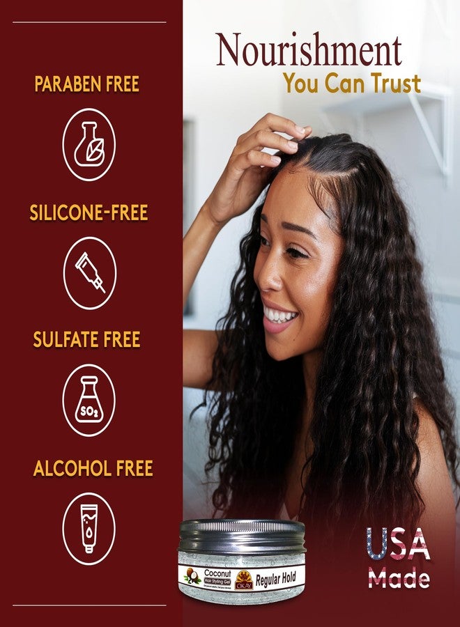 أوكي جل تصفيف الشعر بجوز الهند من أوكي، تثبيت عادي 7.25 أونصة - Image 5