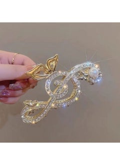 HOXIEYA Gold Music Note Hair Clip, Metal Claw Clips for Women Girls Musical Score Hair Design Hair Accessories Strong Hold Jaw Clips for Thick Hair  - Image 4