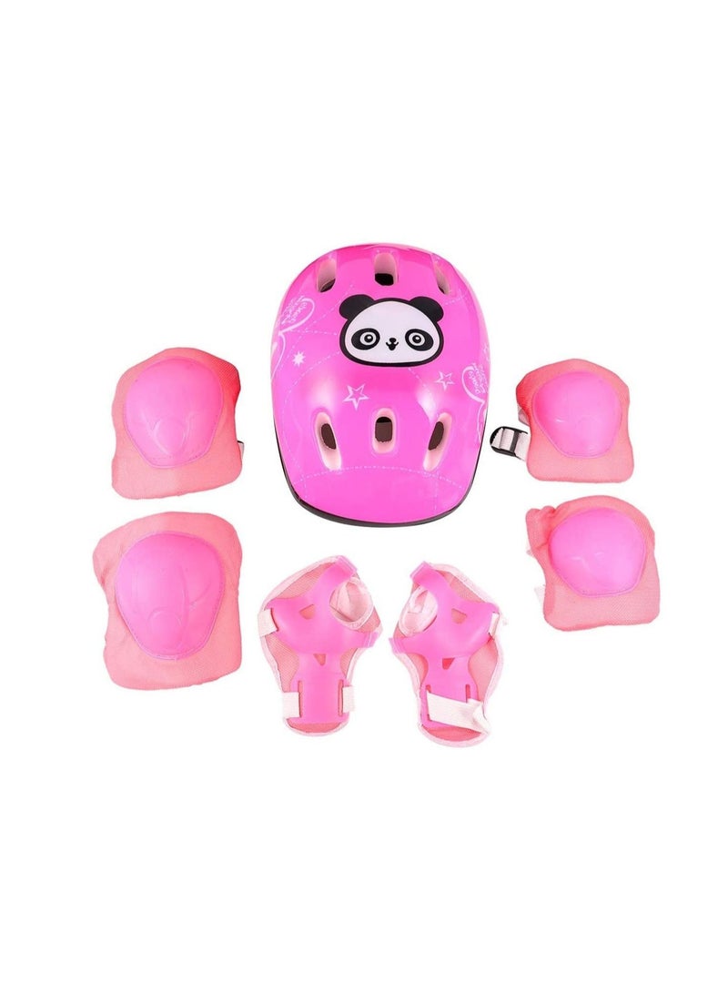 Y&D Kids Bike Helmet Set Skateboard Knee Pads Elbow Wrist Guards Adjustable for Girl Boy Protective Gear Sport Cycling Roller Skating Scooter Rollerblade - Image 1