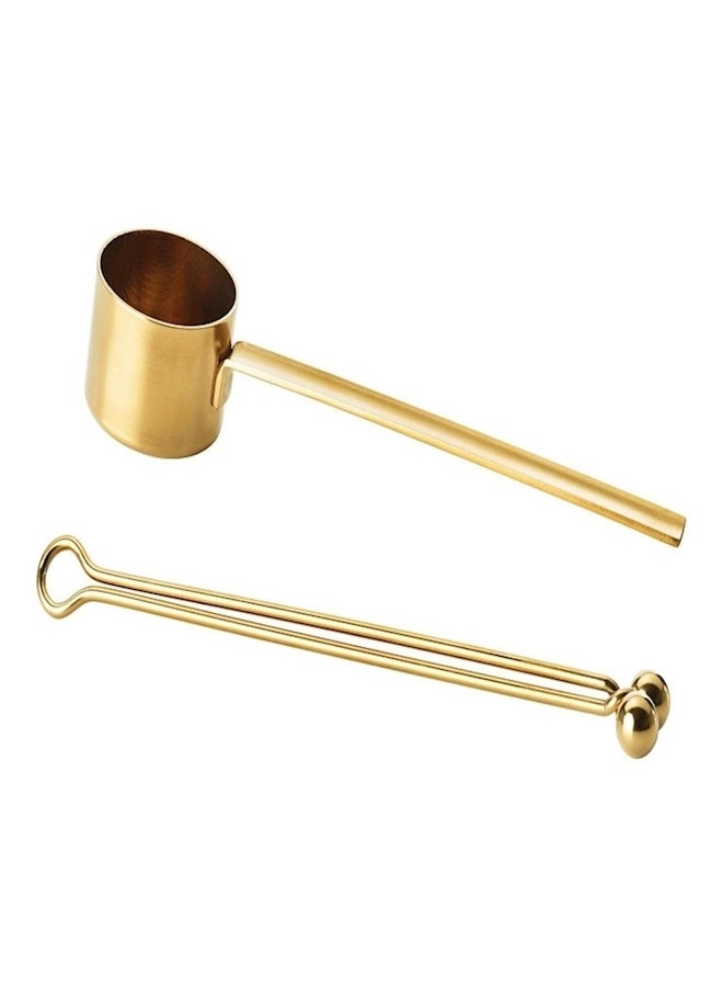 اليشمك مكيال قهوة ومشبك من تيمبرراد ذهبي