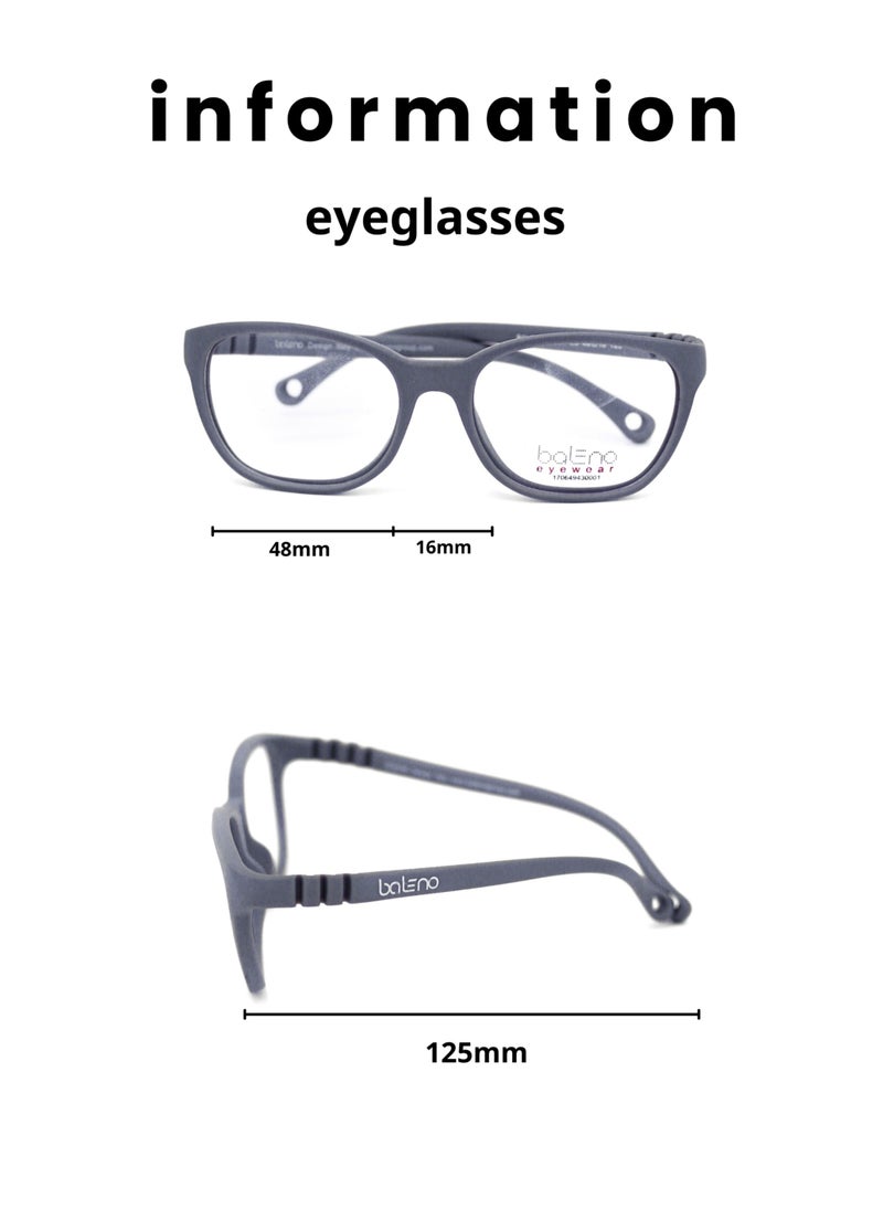 Baleno Kids's wayfarer  Frame Eyeglasses with High-Quality Lenses - Durable & Comfortable Children's Glasses  - Image 1