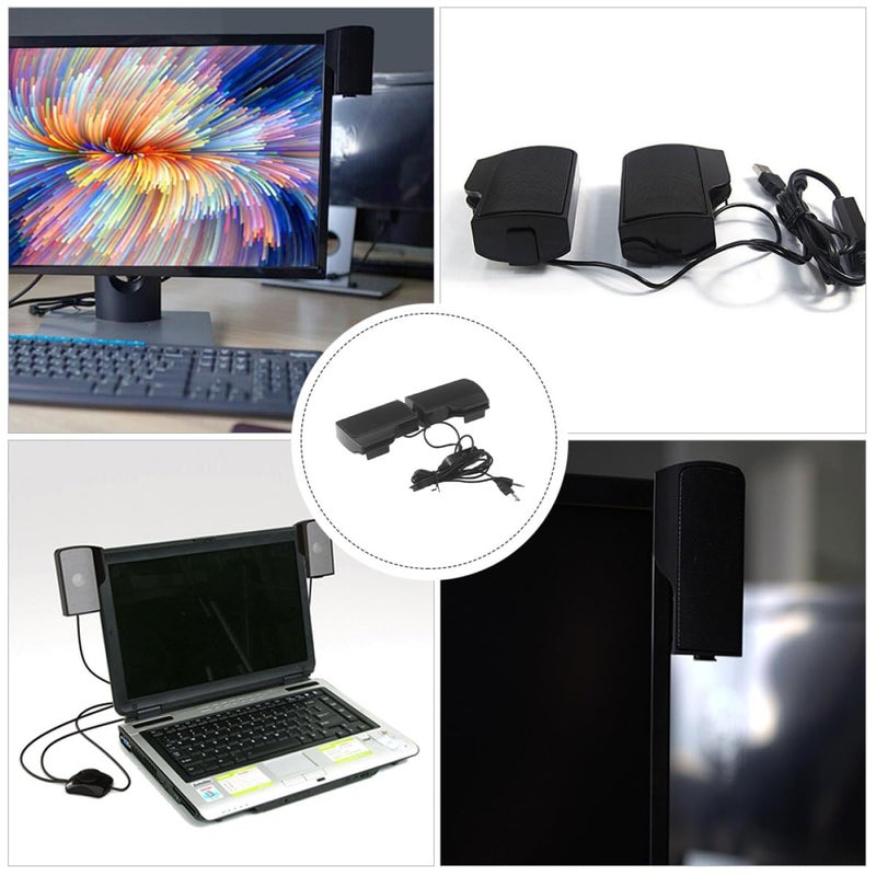 Veemoon USB Clip On Computer Speaker Portable Desktop Speaker With 3 5mm Jack For Home Office Dormitory Use - Image 5