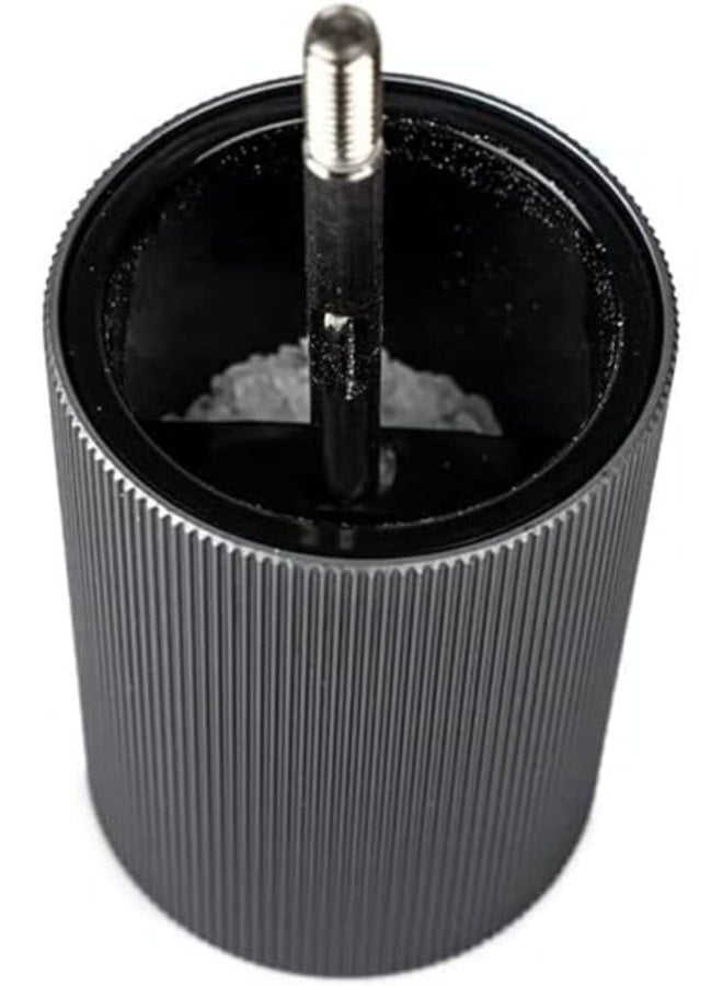 Peugeot Line Salt Mill 12cm Dark Carbone. Wood & Aluminum Body. Mechanism with . Made in France. - Image 3