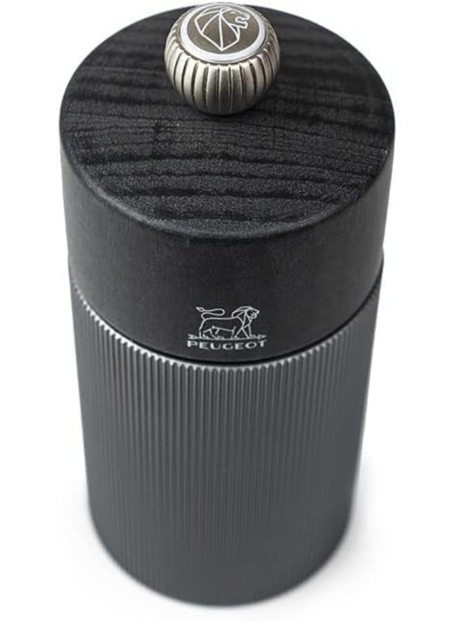 Peugeot Line Salt Mill 12cm Dark Carbone. Wood & Aluminum Body. Mechanism with . Made in France. - Image 5