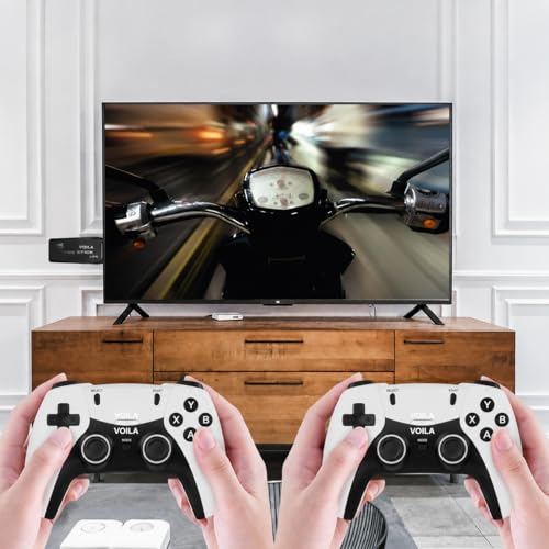 Voila M22 Retro Video Game Console for TV, Plug & Play Gaming Stick with Wireless Controller, 1080P HD HDMI Output, 64GB Storage, Portable Retro Gaming System, CE ROHS BIS Certified - Image 2