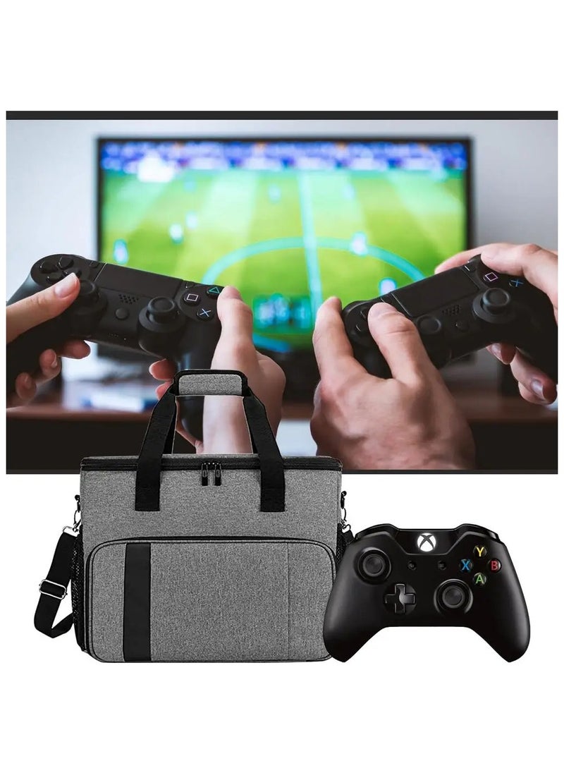 Generic حقيبة وحدة تحكم الألعاب لجهاز تحكم PS 5، حقيبة حمل للسفر، حقيبة ظهر للتخزين، حقيبة يد واقية صلبة مع جيوب متعددة  - Image 2