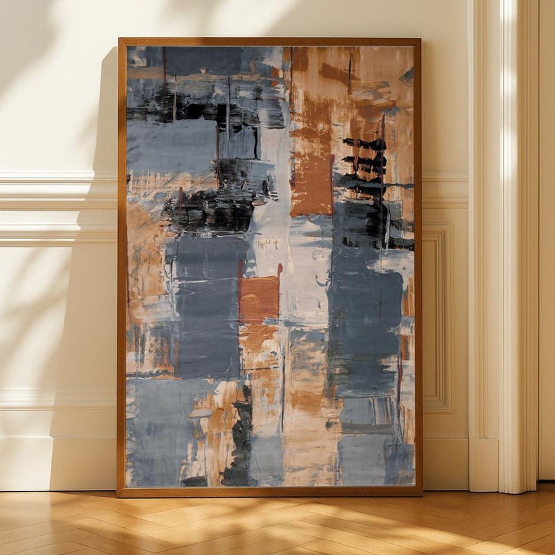 Marktna Modern design canvas painting with a hollow frame, size (50×70), one piece - Image 1