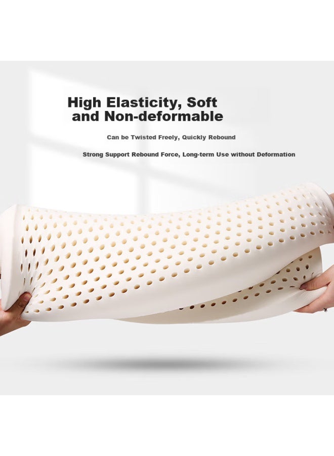 GOLDEN TREE Jinxiangshu Natural Imported Cervical Pillow, Rubber Sleeping Pillow, Natural Latex Pillow, Adult Pillow, Classic Low Pillow - Image 3