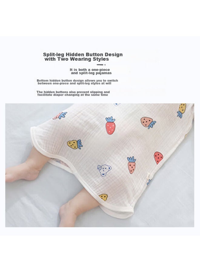 9i9 Baby Sleeping Bag, Pure Cotton Gauze, Infant Anti-kick Blanket, Summer Thin, Newborn, Children's Air-conditioned Room Quilt, Sleeping Robe, Nightgown, 174 - Image 4