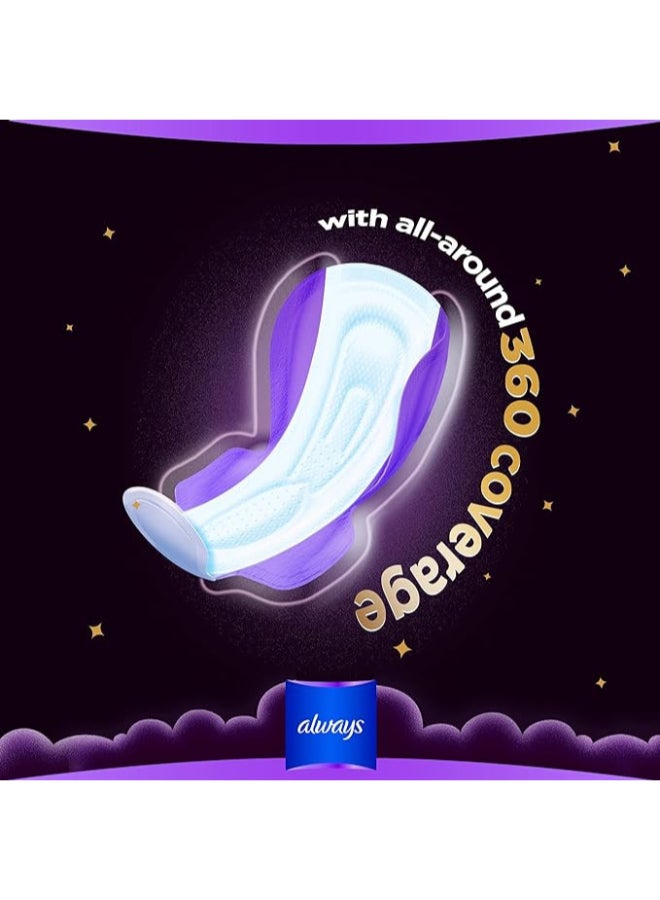 Always Dreamzz Pad Clean And Dry Maxi Thick, Night Long Sanitary Pads W/ Wings 7 Pads - Image 4