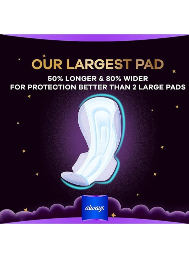 Always Dreamzz Pad Clean And Dry Maxi Thick, Night Long Sanitary Pads W/ Wings 7 Pads - Image 5