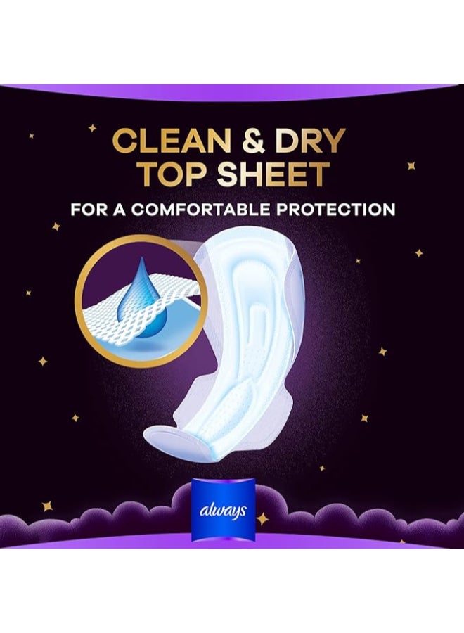 Always Dreamzz Pad Clean And Dry Maxi Thick, Night Long Sanitary Pads W/ Wings 7 Pads - Image 3