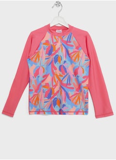 speedo Kids Printed Rash Top  - Image 1