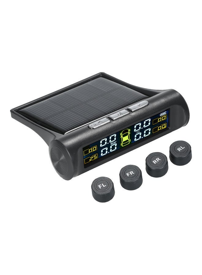 Loquat 5-Piece Solar Wireless Car Tire Pressure Monitoring System And External Sensor Set - Image 1