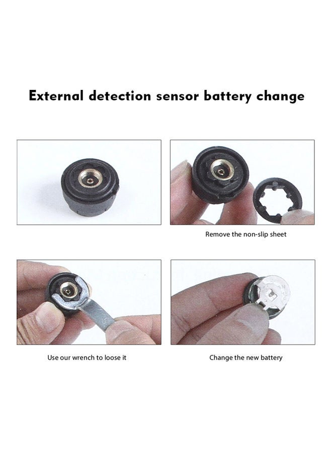 Loquat 5-Piece Solar Wireless Car Tire Pressure Monitoring System And External Sensor Set - Image 2