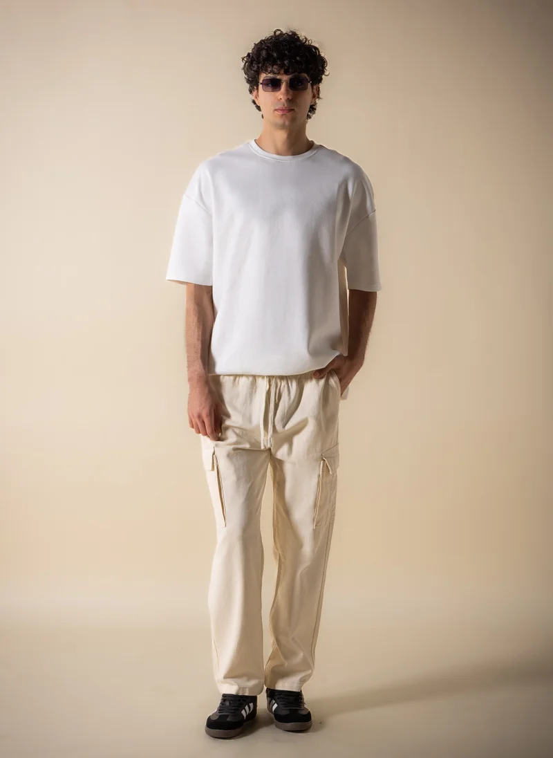 شايبس SOFT DENIM CARGO POCKET TROUSERS