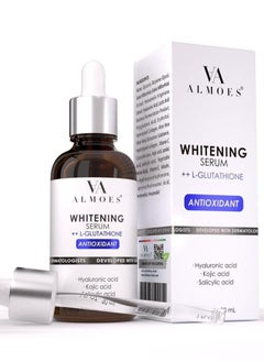 Glutathione Serum for Skin Whitening Balance Skin Tone Improve Elasticity With Hyaluronic Acid Salicylic Acid Kojic Acid 30ML