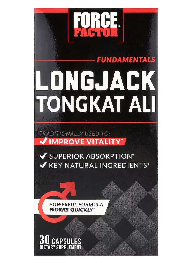 Force Factor Long-jack Tongkat Ali 500 mg - 30 Capsules  - Image 1
