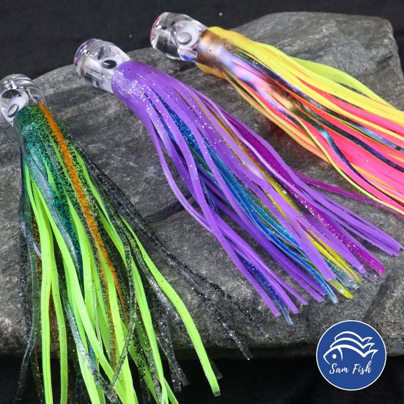 New Big Squid Skirt Octopus Fishing Rig 1pc Resin Bionic Soft Trolling Rig With Multi Color Jigging Action For Saltwater Boat Sea Fishing Size 7 28 Inch 18 5cm - Image 2