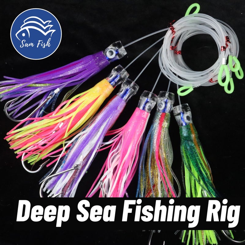 New Big Squid Skirt Octopus Fishing Rig 1pc Resin Bionic Soft Trolling Rig With Multi Color Jigging Action For Saltwater Boat Sea Fishing Size 7 28 Inch 18 5cm - Image 5