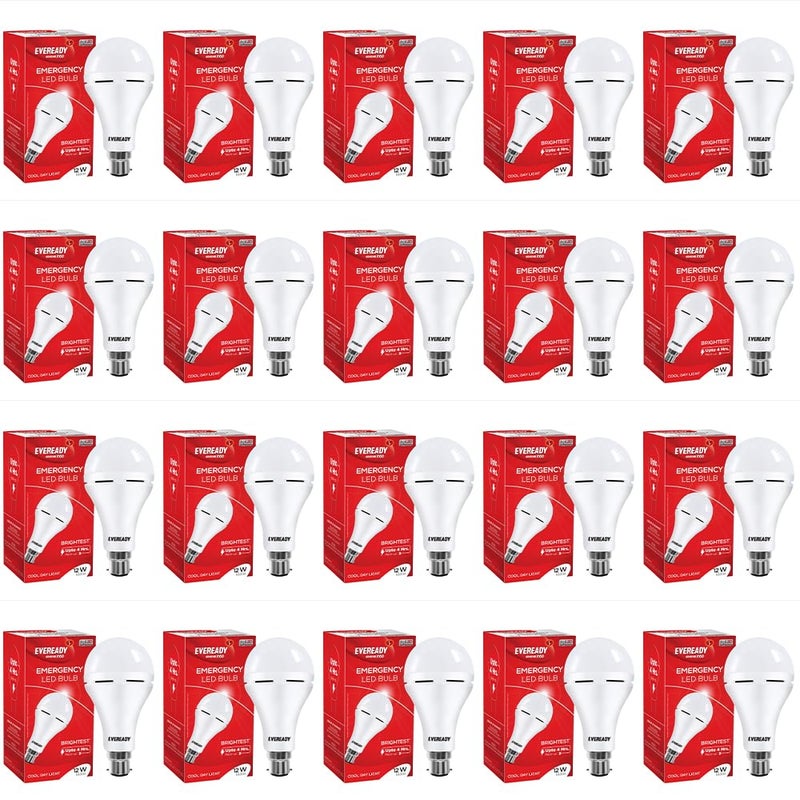 12W B22D Emergency Inverter LED Bulb| Cool Day Light (6500K) | Energy Efficient | 4 Hour Battery Backup | Li-on Battery Inside (20)