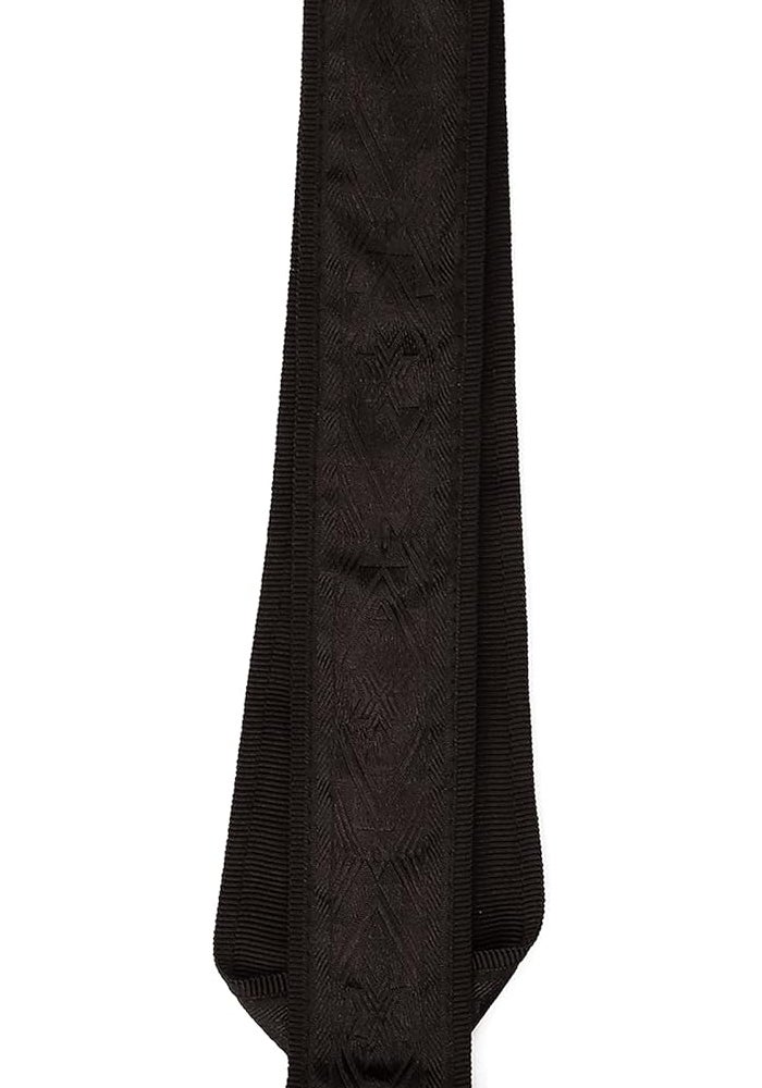 D'Addario 20T01CL Woven Classical Guitar Strap - Black Satin - Image 3