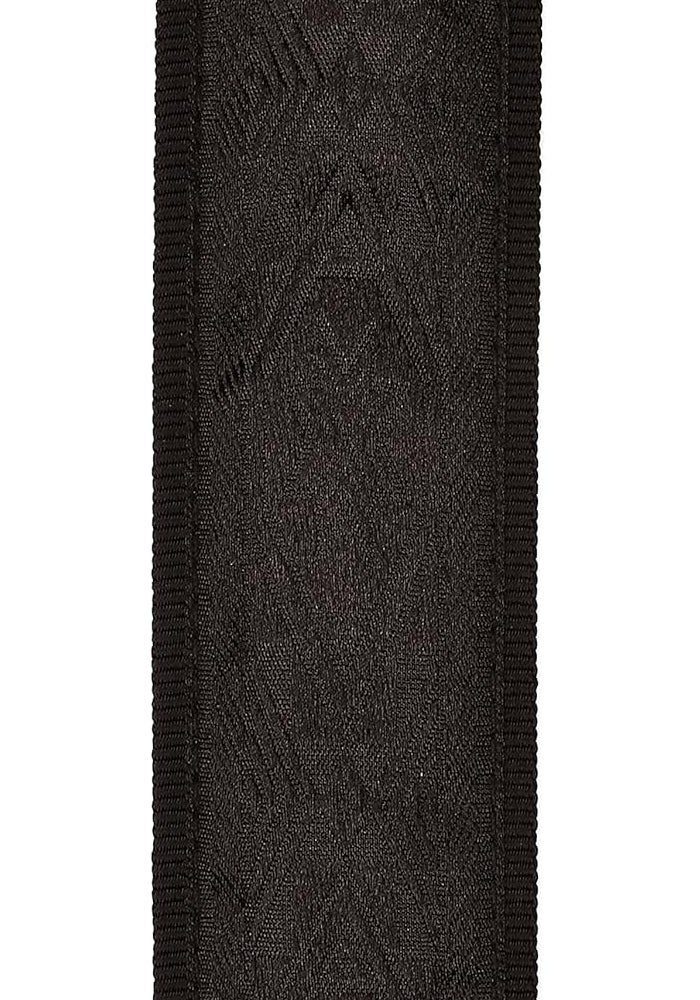 D'Addario 20T01CL Woven Classical Guitar Strap - Black Satin - Image 2