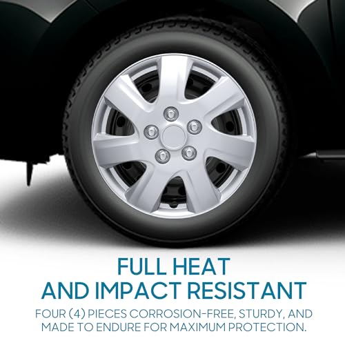 BDK 16" Inch Hubcaps Set of 4 Automotive Wheel Tire Covers Accessories, Compatible/Replacement for Chevy Chevrolet Dodge Ford Honda Mazda VW Volkswagen and More - Image 3