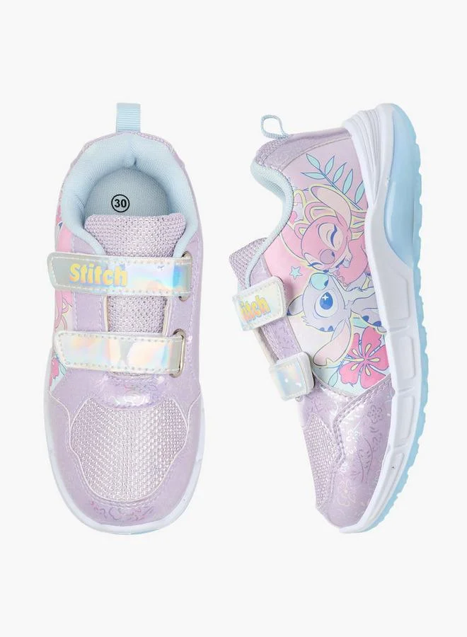 ديزني Girls Light-Up School Sneakers