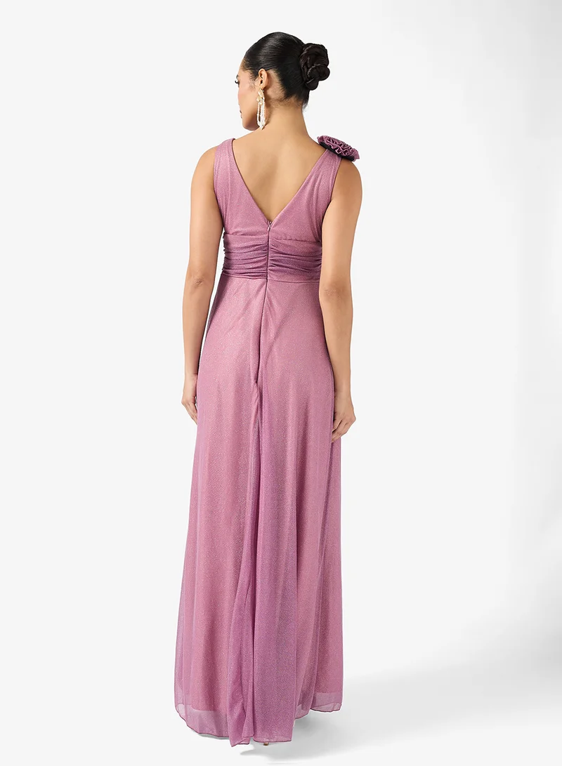 Ella Limited Edition Shimmer A-line Dress With Slit