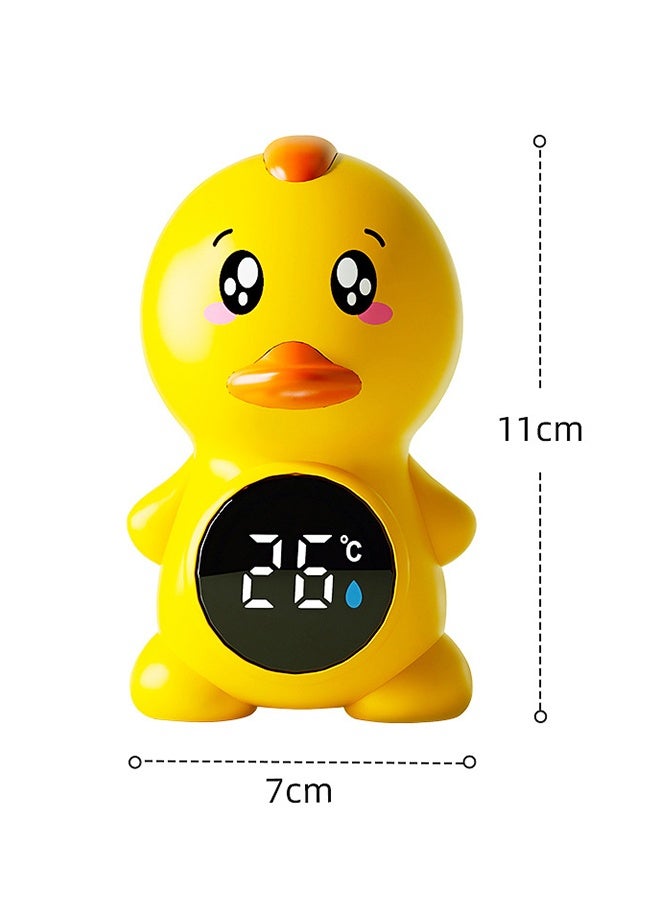 Baby Bath Thermometer with LCD Display - Yellow Duck Floating Water Temperature Gauge for Newborn Infant Safe Bathing - Image 2