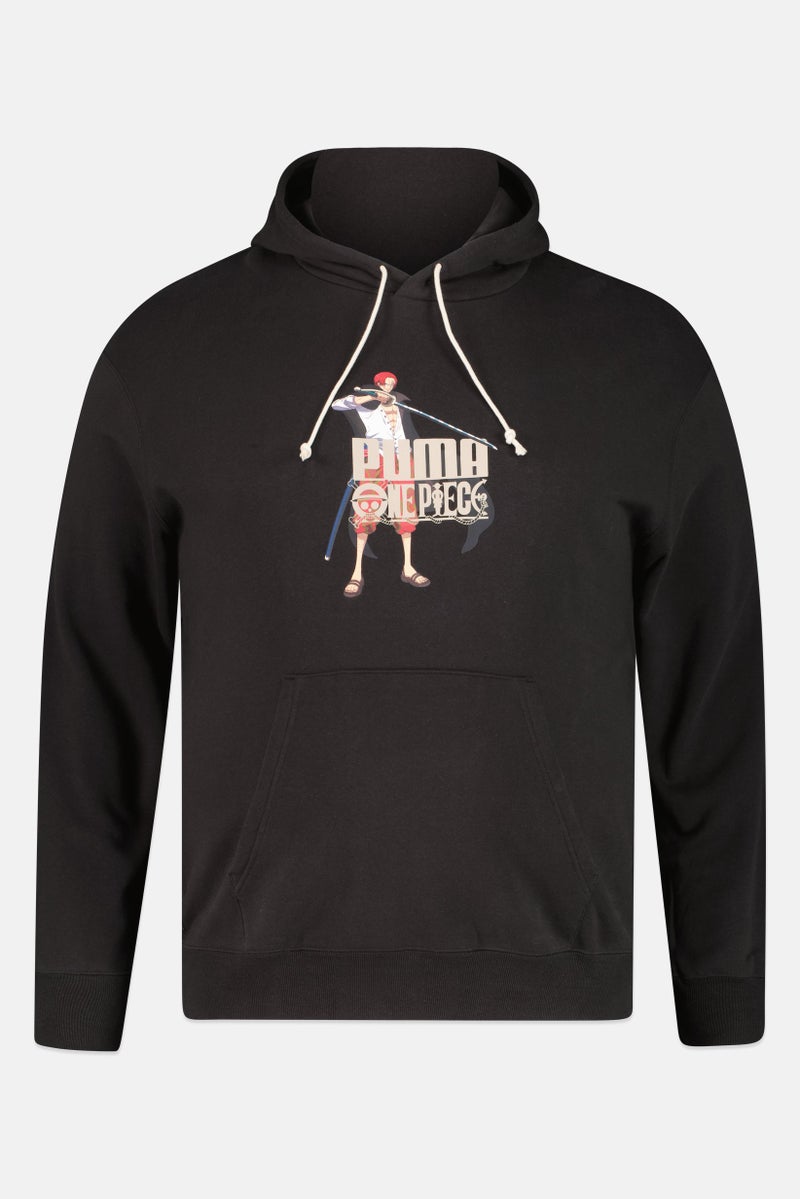 PUMA هودي خارجي بأكمام طويلة من بومة x ون بيس، أسود - Image 3