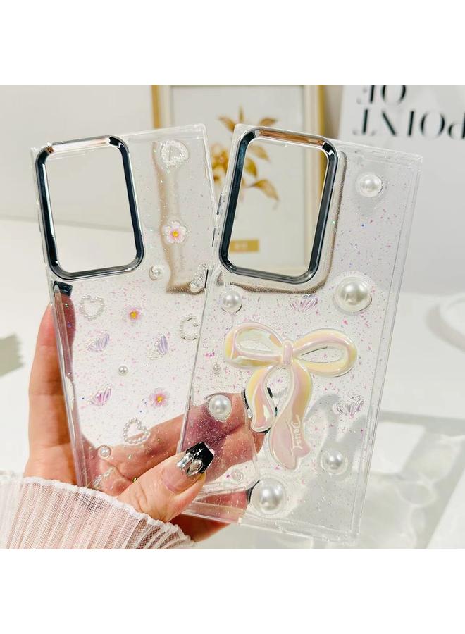 S-TOP Case For Samsung Galaxy S23 FE 5G Three-dimensional Bow Pearl Love Flower TPU Phone Case - Image 2