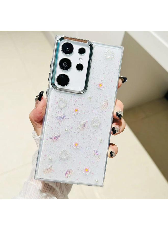 S-TOP Case For Samsung Galaxy S23 FE 5G Three-dimensional Bow Pearl Love Flower TPU Phone Case - Image 4