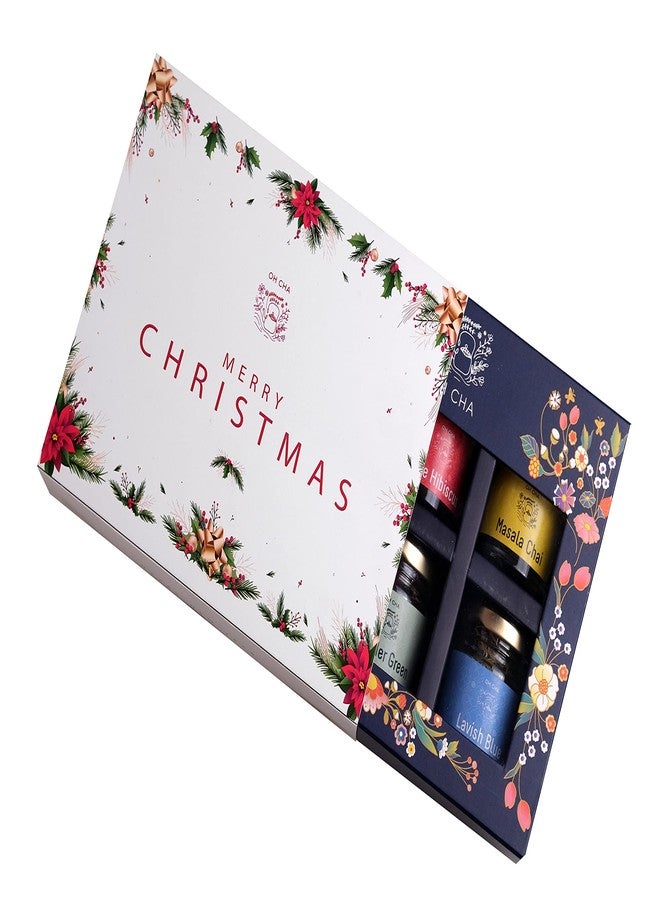 OH CHA Christmas Gifts Box, Assorted Tea Gift Box | Assorted Christmas Gift Set with 6 Exotic Tea Flavors | Christmas Gift for friends | 6 Bottles of Healthy Teas | Gift Hamper for Christmas - Image 2