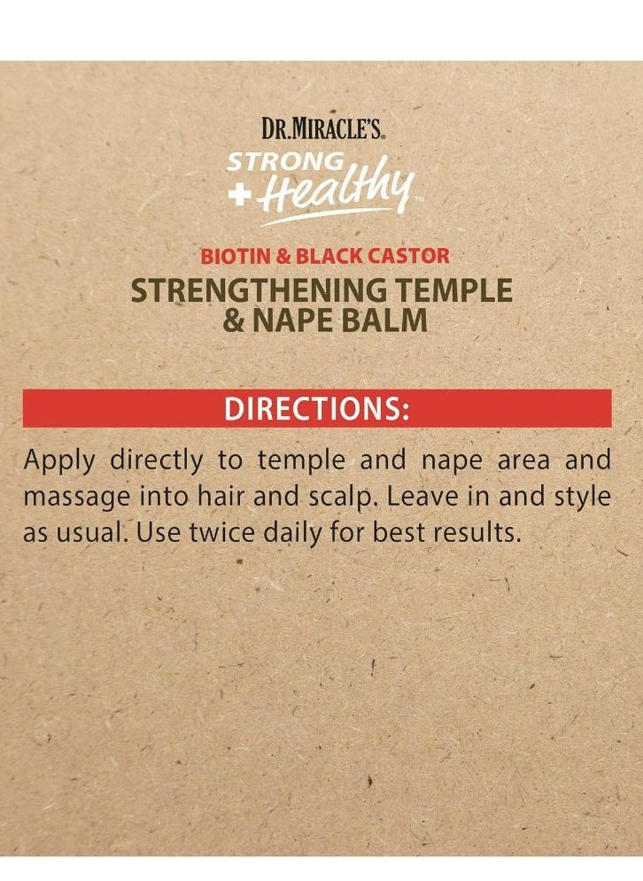 Dr. Miracle's - Strong & Healthy  Contains Aloe Vera and Black Castor Oil for length retention and growth 170 g - Image 1