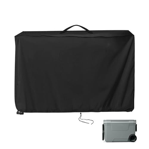 Andacar Andacar Cover for Patio Cooler Cart Box Cover for Coleman Cooler 316 Series 62qt Cooler with Wheels Camping Cooler  - Image 2