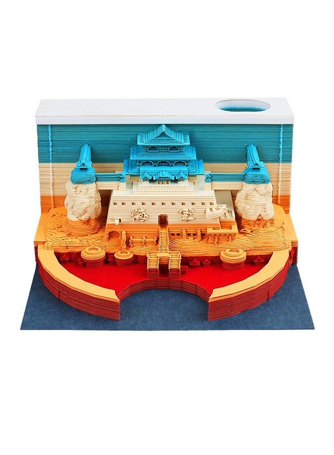 Generic Desktop Ornament Paper Carving, 3D Sticky Note Paper 