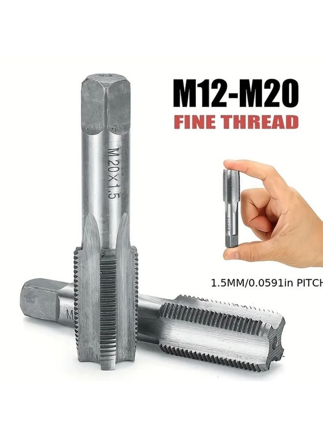 M12 M20 Metric Fine Thread Hand Tap 16x1 5mm Pitch Durable Metal for DIY - Image 2